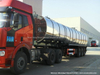 Customzing 40t -60t Heat Insulated Stainless Steel Tanks Trailer (Stainless Aluminium Alloy Tanker Truck For Hot Waxs Chemical Liquids)