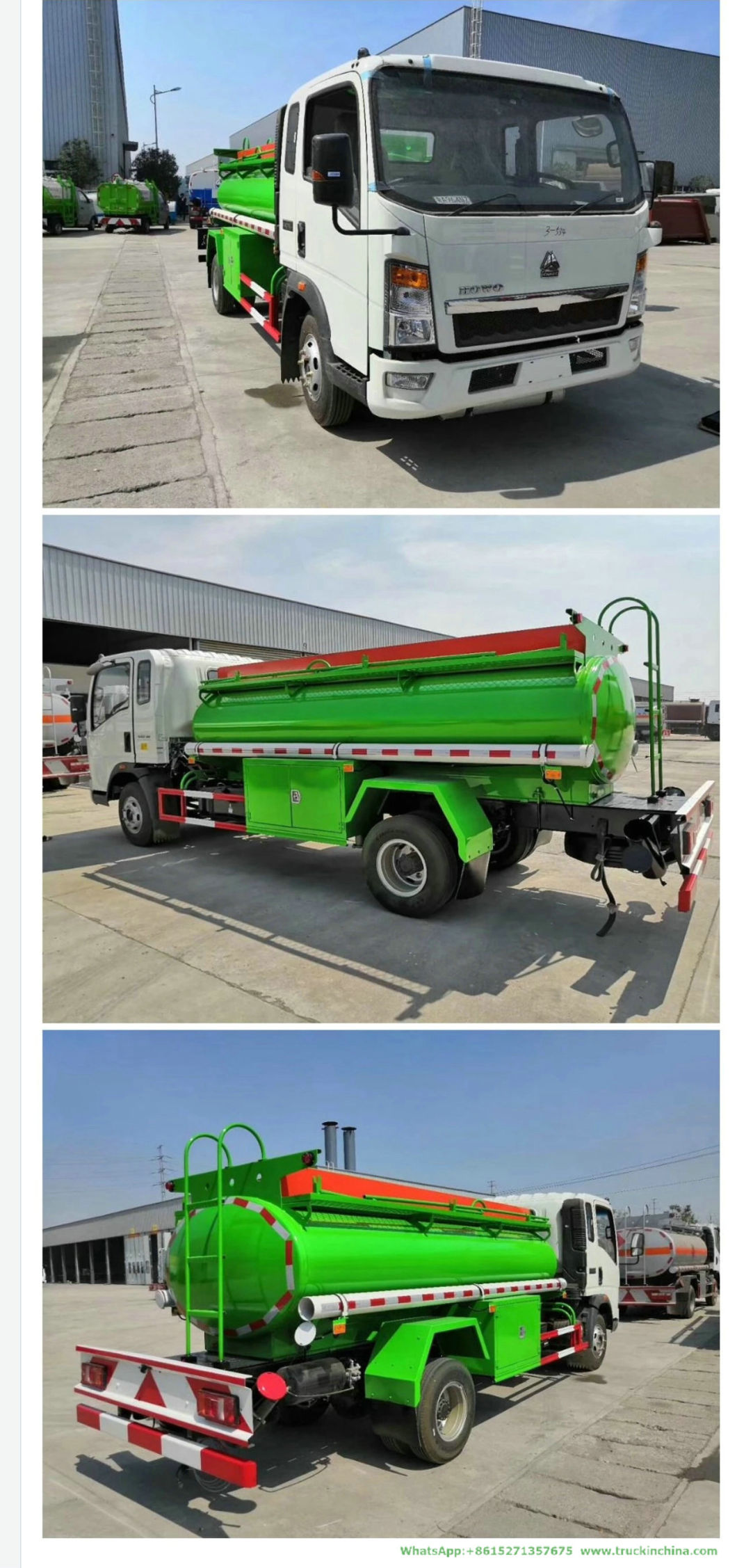 5000 Liters HOWO Fuel Tanker (LHD, RHD Right Hand Drive Diesel Delivery Refueling Truck 1500 -2000Gallon)
