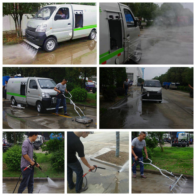 Changan Road Cleaning Car, Multi-Function High-Pressure Cleaning Car, Residential Road Washing Car