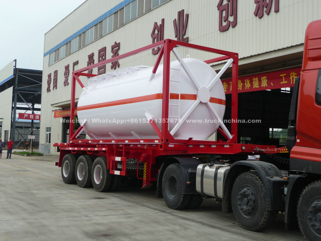 Sihcl3, Ticl4, Sicl4, Pcl3, Nacn 20FT ISO Tank Container Class 3 Toxic Chemical Storage Pressure Vessel