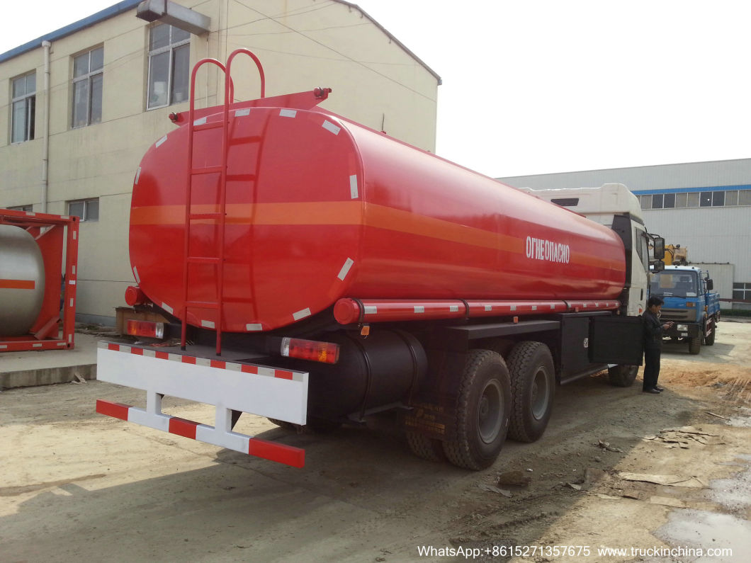 FAW Diesel Road Tanker Truck (24m3 Fuel Oil Bowser Refueling Truck with Oil Pumps Flowmeter Fuel Despenser for Fuel Express Door to Door Service)