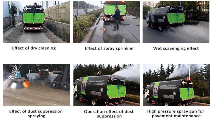 JAC 5cbm Mechanical Road Sweeper 4m3 Dustbin, 1.5m3 Clean Water Tank
