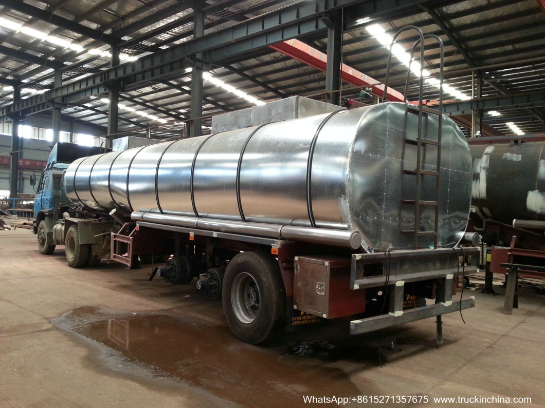 SS304 or 316L Tank Body Stainless Tanker Trailer for Acid, Chemicals, Edible Oil, Liquid Food, Milk, Alcohol 8000USG -15000USG