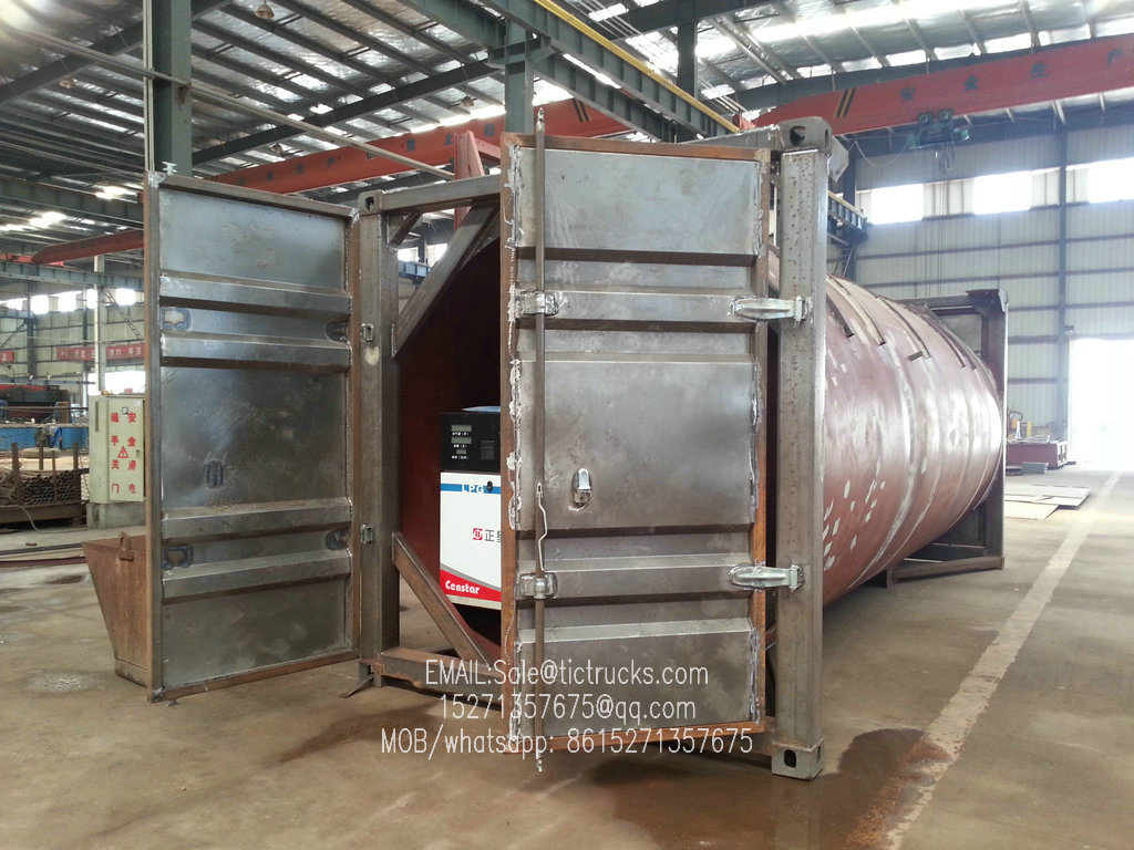 20FT ISO LPG Tank Container for Liquid Propane, Cooking Gas, Dem, Isobutane 24kl -40kl Custermizing Container Trailer Mounted 