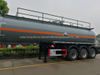 3 Axles Acid Tank Trailer for Sodium Hypochlorite Transport 29cbm Bleach