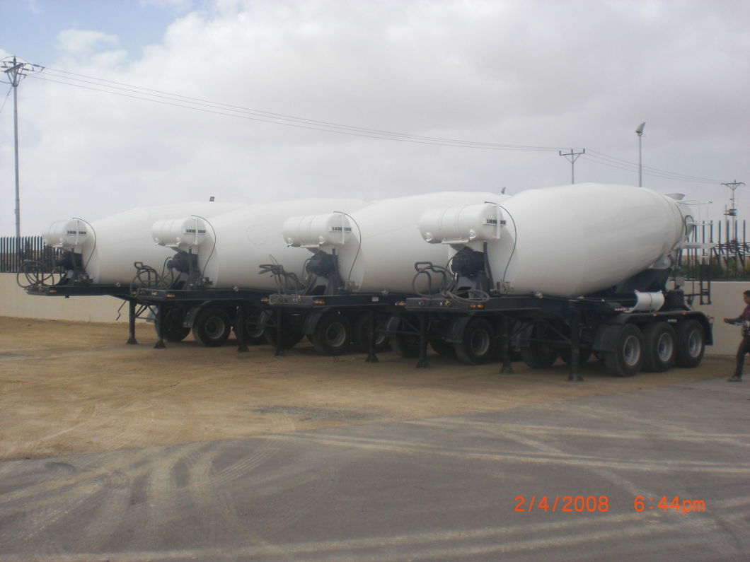 Transit Mixer Tank 10m3-12m3 Concrete Mixer Trailer (2 axles / 3 axles Concrete Mixer Drum Semi-Trailer)
