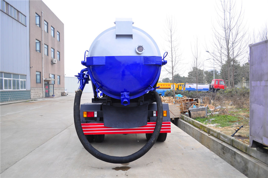Septic Tank Truck Forland 3000 Liters Mini Fecal Suction Truck Vacuum Tanker Sewer Cleaner