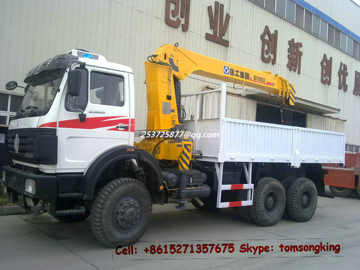 Cargo Transport Beiben Truck Mounted with Loading Crane 10 Wheels Drive (6X6.6X4 LHD. RHD) 12t. 16t. 25t