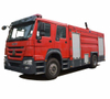 HOWO Double Cabin Fire Truck Duble Cabin Rhd/LHD 4X2 /4X4 Offroad All Wheel Drive with 6500liters - 8000L Water Foam Tank
