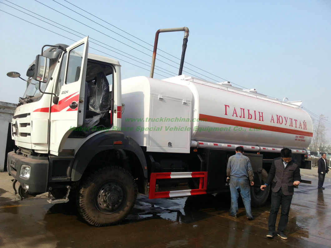 Beiben Trucks Diesel Bowser off Road All Wheel Drive 6X6. LHD. Rhd 2534.2538 for Petroleum Oil, Gasoline, Petrol, Diesel Transport Plus Tank Trailer
