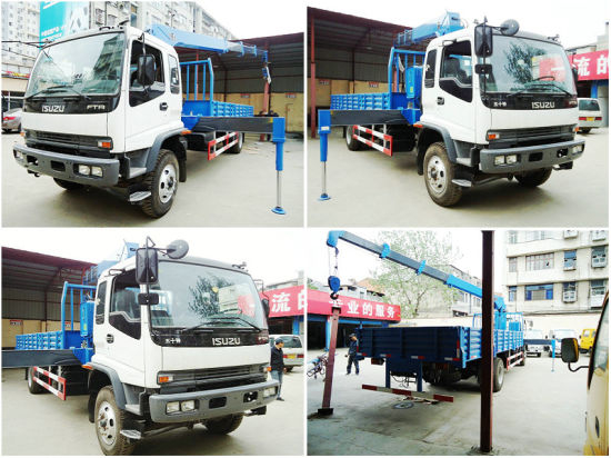 Ftr Isuzu Mounted Crane Loading Capacity 4t, 5t, 6.3t, 8t, 10t