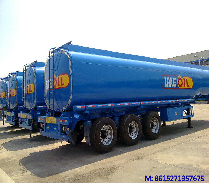 42000L Fuel Tank Trailer (Steel Fuel Tanker Semi-Trailer 3 Axles, 45000L to 54000L)