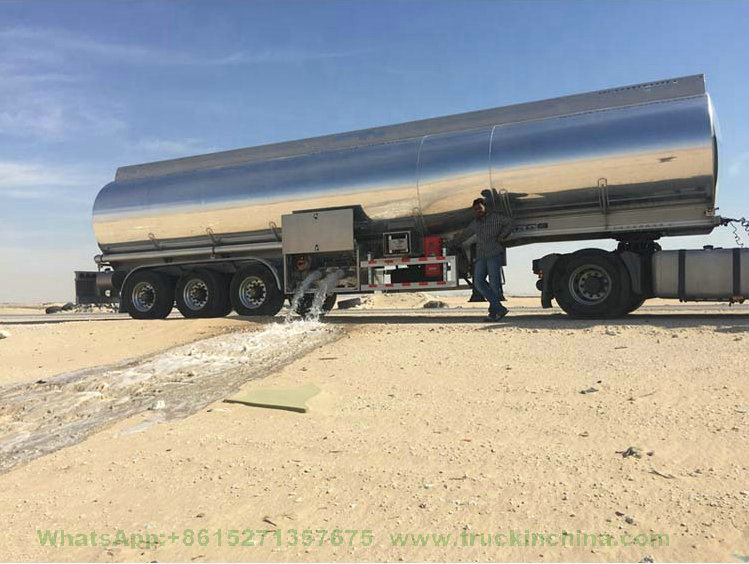 Road Tanker Aluminium Tank Trailer for Transport Fuel Oil Super Diesel, Jet Al, Kerosene, Aluminum Trailer for Sale