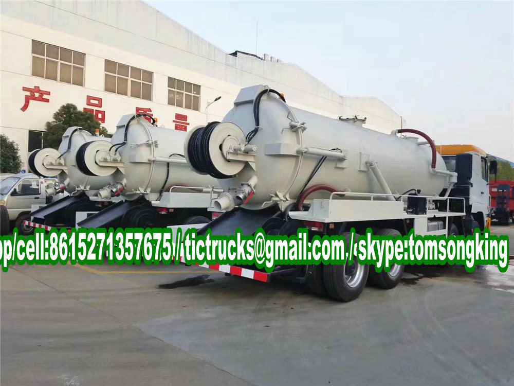 Camc Vacuum Tanker Combined Sewer Jetting 12 Wheels 20, 000liters