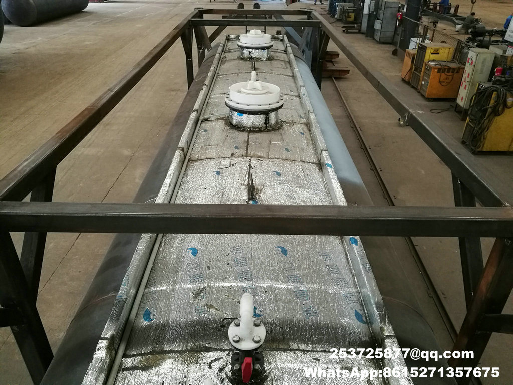 Custermizing Road ISO Tank Containers 40FT for Liquid Caustic Soda (Naoh Max 50%; Bleach Naocl 15% and Acid HCl 35%, 26000L-40, 000L