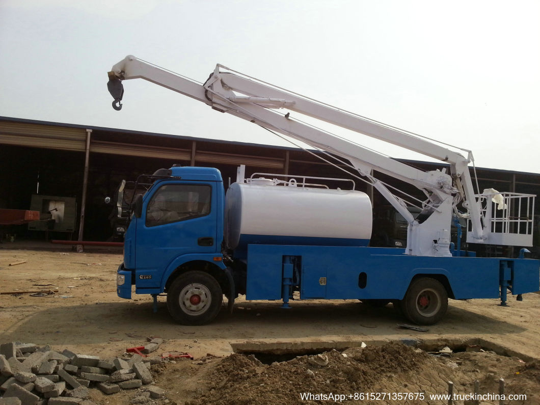 Truck Mounted Aerial Platform 16m Manlift Mounted Water Tank 3000L