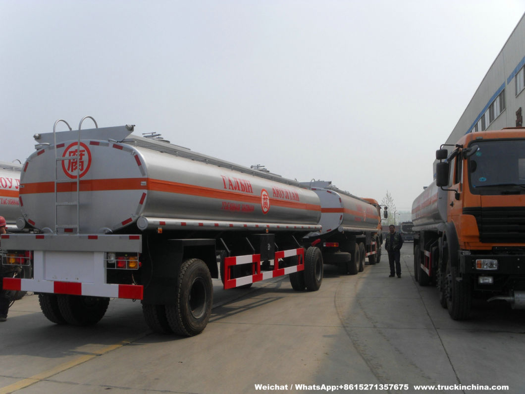 Beiben (North Benz 8X4 Tanker) 30000L +15000 Liters Fuel Tank Truck with Full Tank Trailer