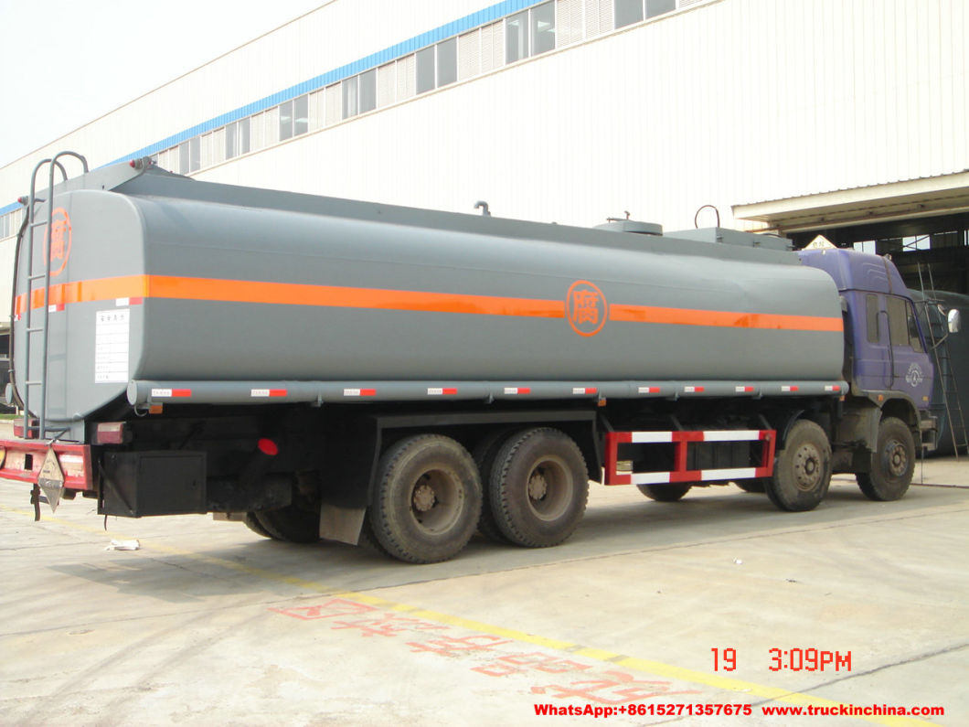 Dongfeng Chemical Tanker Truck Hydrochloric Acid Tank (16000 -25000Liters Steel Lined LLDPE Tank) for Chemical Factory Transport