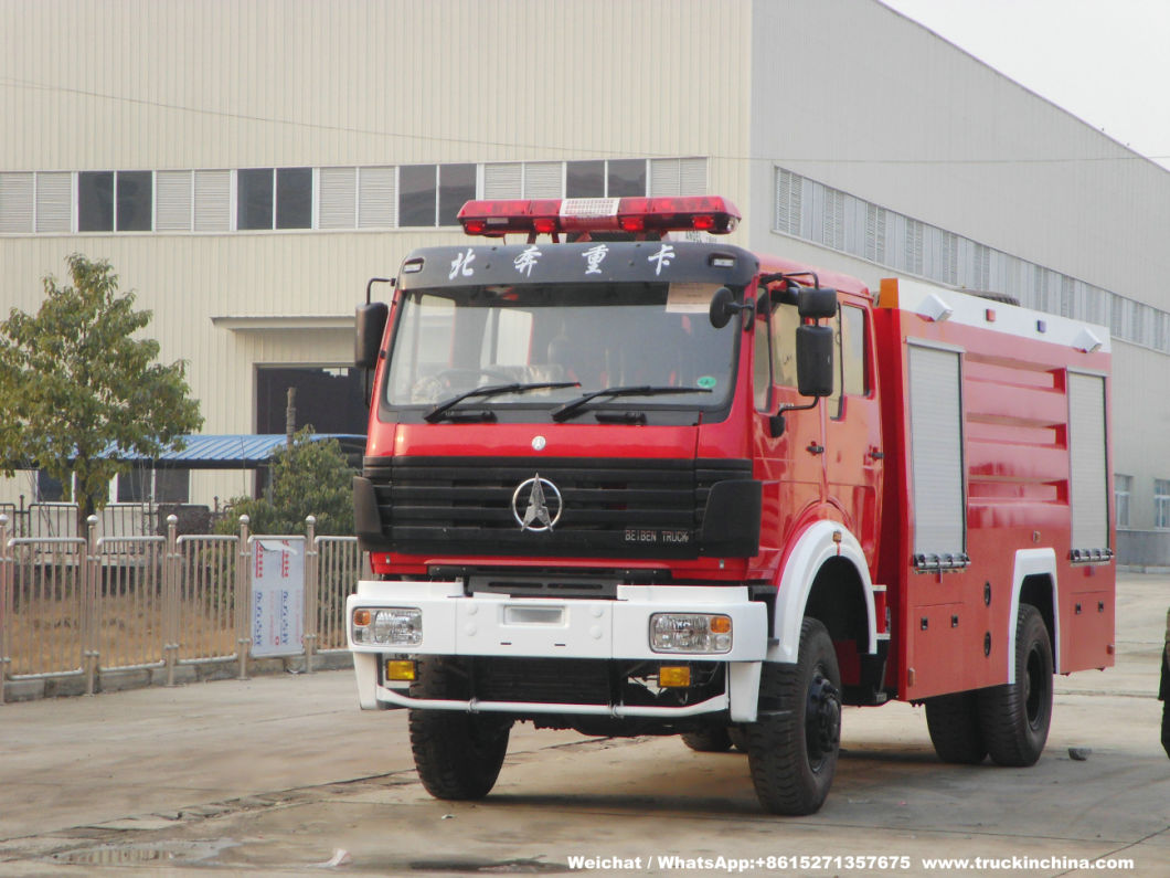 Double Cabin Beiben 4X4 Water Tanker Fire Truck for Sale (Fire Pumper, Fire Fighting Vehicle, Fire Tender)