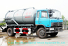 Diesel Vacuum Tanker Truck for Chemcial Factory Sucking Chemical Acid Waste, Tank Inside Lined PE 10000 Liter