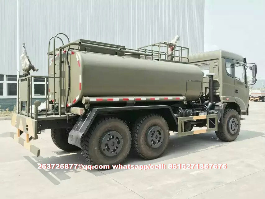 Dongfeng 6wd off Road Spray Water Sprinkler Truck 9tons (6X6 Tanker Bowser with Pump)