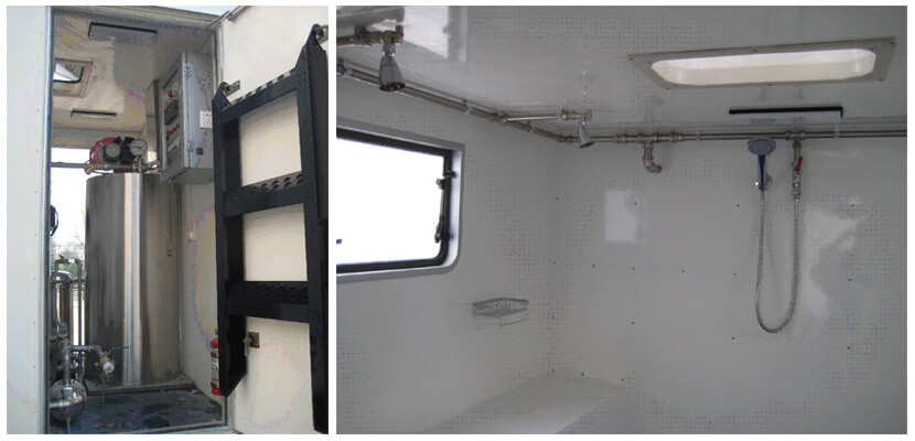 Military Troop Offroad 4X4 6X6 Mobile Camp Showers Vehicle for Satisfy 30 Soldiers Road Shower