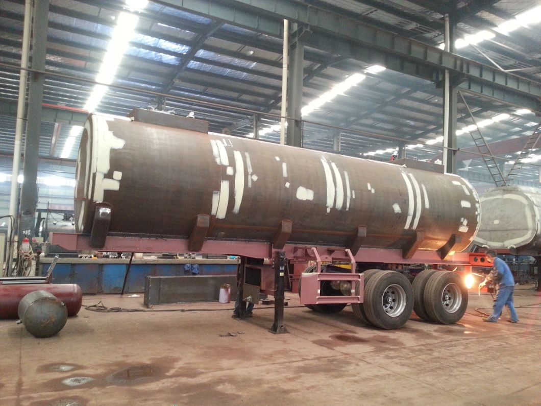 Hydrofluoric Acid Tanker with Dual Bogie Axle (single point suspension) Steel Lined LDPE 22 -27cbm Tank
