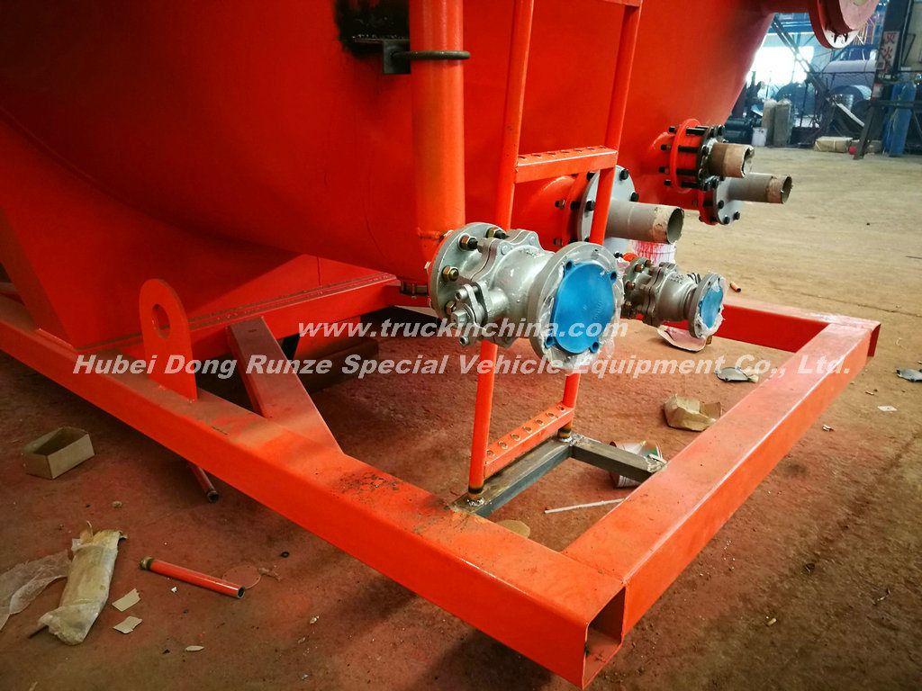 Skid Tank Lined LDPE 60cbm -80cbm (500 bbl Frac Tank) for Oilfield Onsite Acid Supply and Holding Mounted Trailers Ease of Transportation Chemical Contain HCl