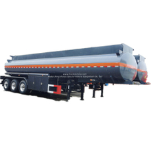 PE Liner 16mm Hydrochloric Acid Tank Trailer 4 Compartments Mounted with PTFE Lined Acid Pump