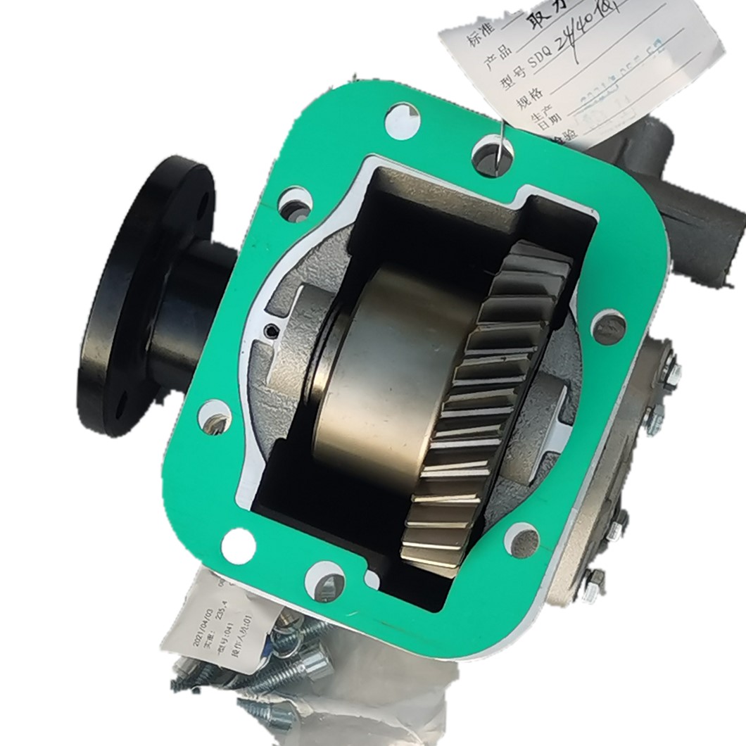  Power Take-off PTO SDQ24/40PQ1 For WLY6G40 Ratio 6.143，ISO Flange Pneunmatic