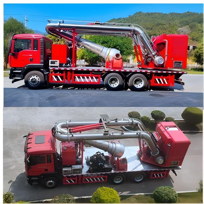 hydraulic Large flow drainage Pump rescue vehicles (13)