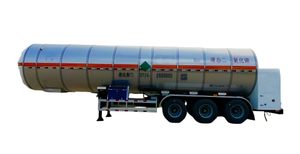 3 Axles 30M3 27T LCO2 Trailer Liquid Carbon Dioxide Tank Semi Trailer 