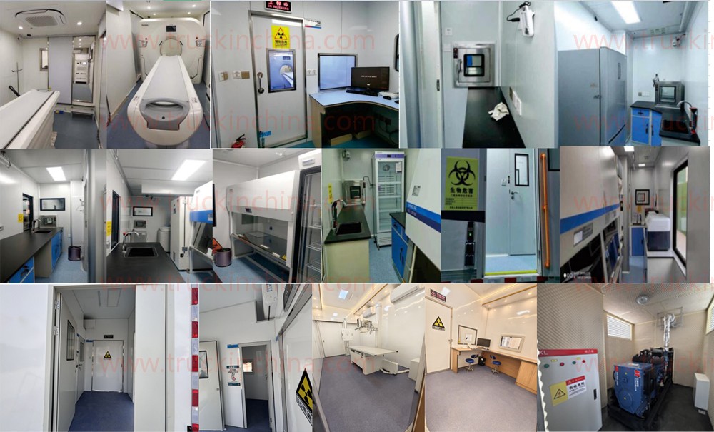 Digital X-ray inspection truck Mobile CT medical semi-trailer (13)