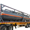 Iso 40FT Chemical Liquid HCl Acid Container Tank Lined PE 16mm 28KL