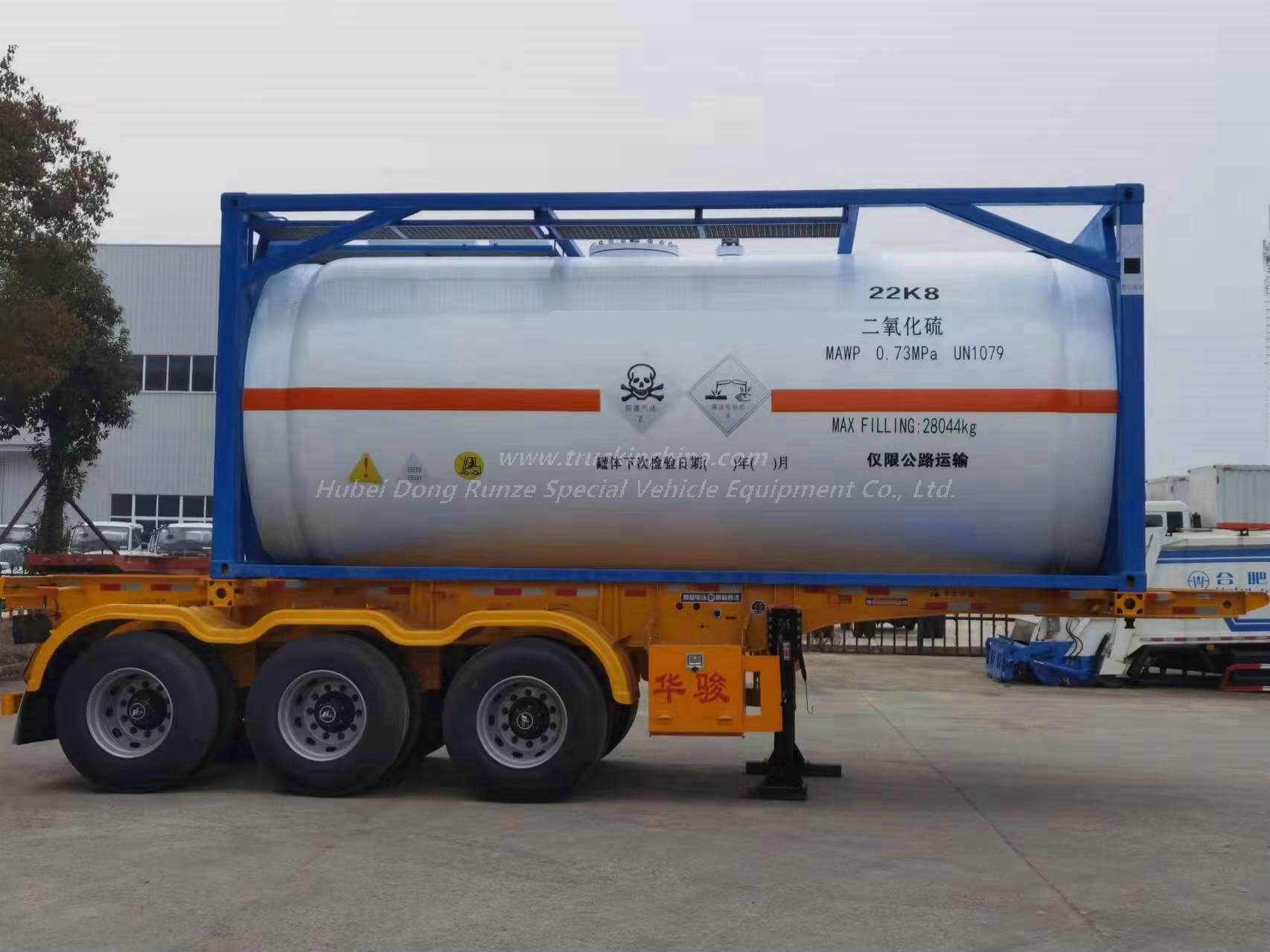 20FT ISO Tank Container for sulfur dioxide SO2 (2)