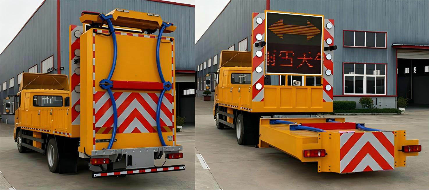 Dongfeng Truck Mounted Attenuator TMA and Loading Crane (10)
