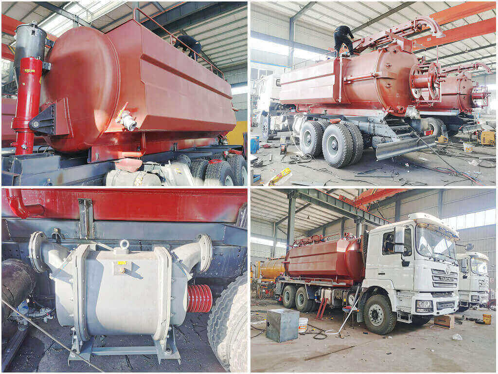 Shacman Hydro Excavators Truck Sewer Jet Suction Units 2