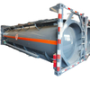 30FT Lining PE Iso Tank Container for Hydrochloric Acid Sulfuric Acid With Acid Pump Top Loading Pipe 24~26KL