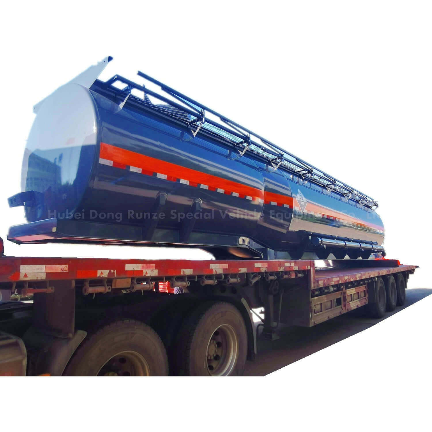 Lined PE Tank Trailer for Transport Hydrochloric Acid HCl Sulfuric Acid 5500-8800Gallon