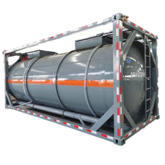 Iso 20FT HF HCl Acid Container Tank Lined LDPE 16mm 20KL