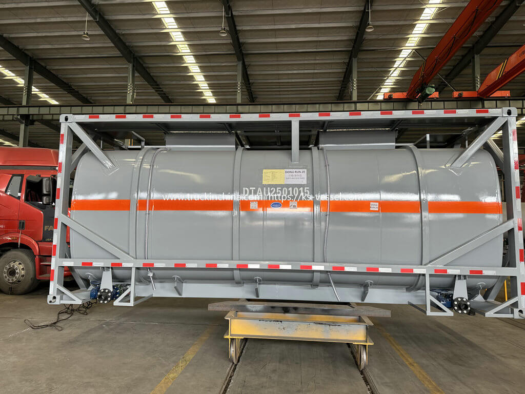 Steel Lined PE Plastic ISO Tank for Hydrochloric Acid (180)