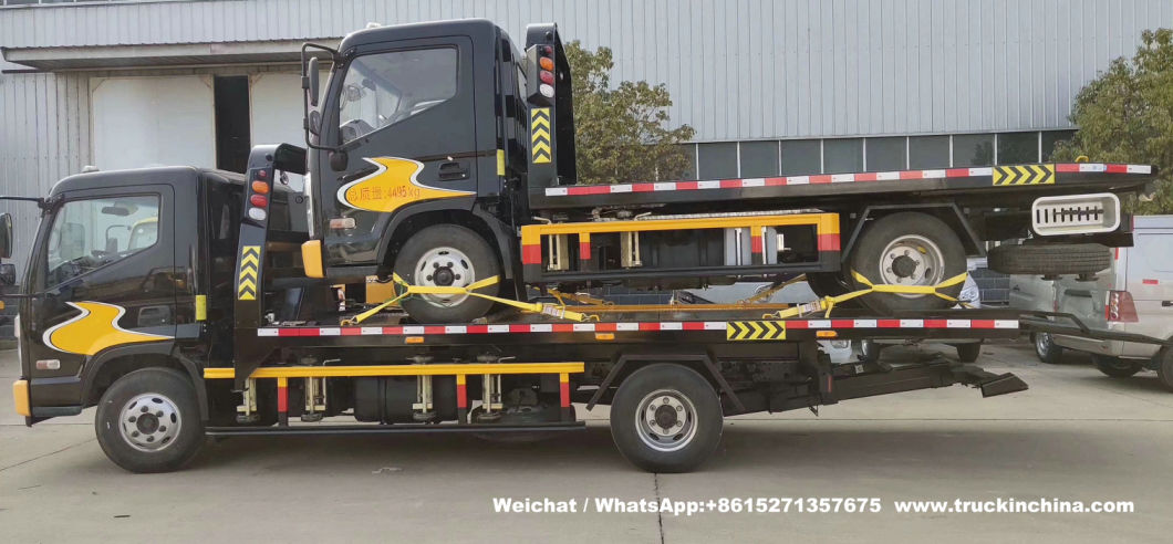 Hyundai 6t Flatbed Car Carrier Road Recovery Tow Truck (4 ton winch 5m Tilt Deck Tray Light Duty Wrecker)