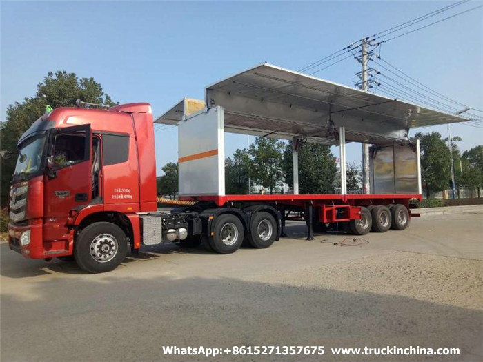 Customizing 3 Axles Insulated Van Explosion-Proof Blasting Goods (Explosive Detonator, Blasting Cap) Transport Trailer