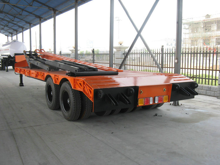 Customizing 4 Axles Low Bed Semi Trailer (80ton-150ton Lowboy Semi Trailer)