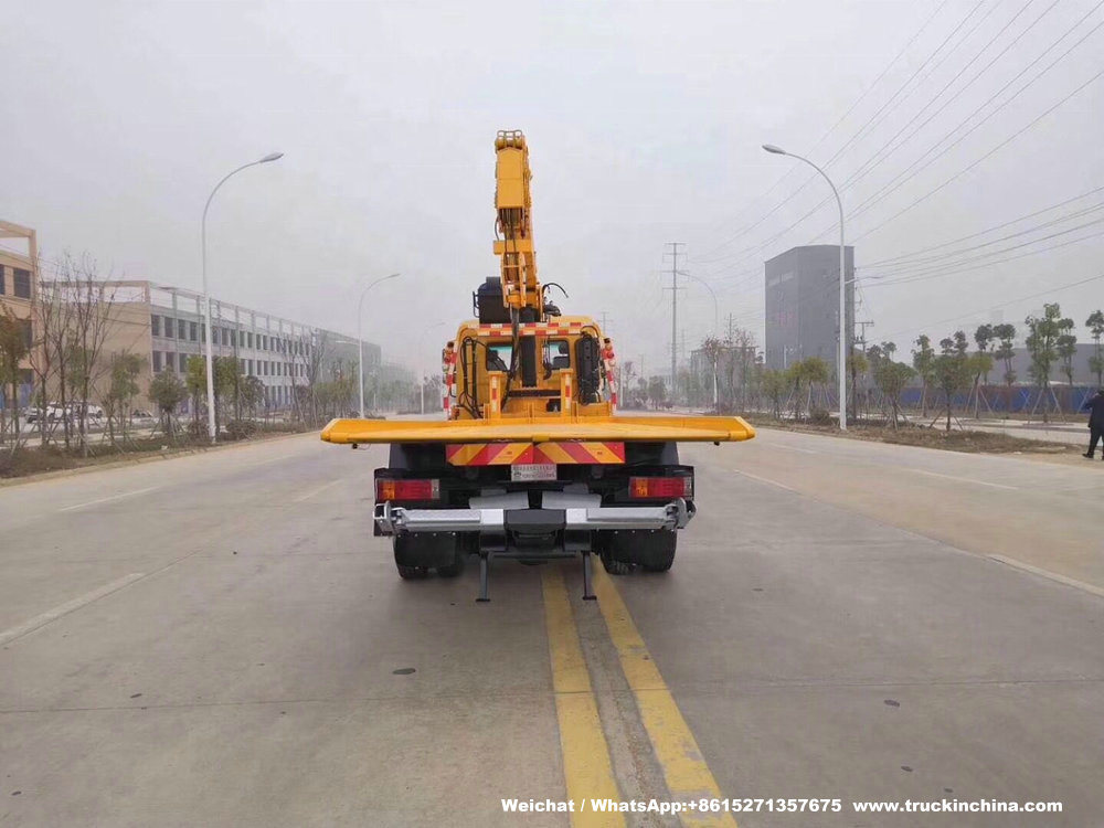Shacman Car Carrier Flatbed Mounted 8 Ton Loading Crane Recovery Truck (Flat Slide Bed)