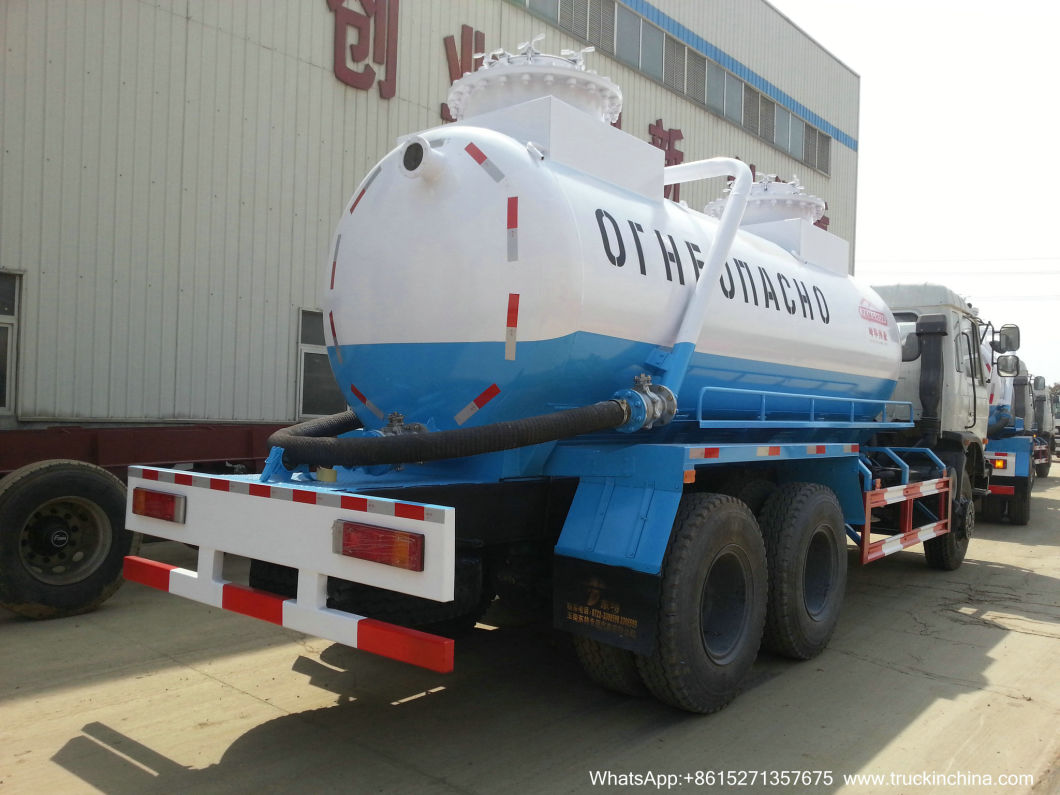 Vacuum Tanker for Oilfiled Wast Slurry Evacuation and Transport (14 CBM -20CBM Cesspit Emptier)