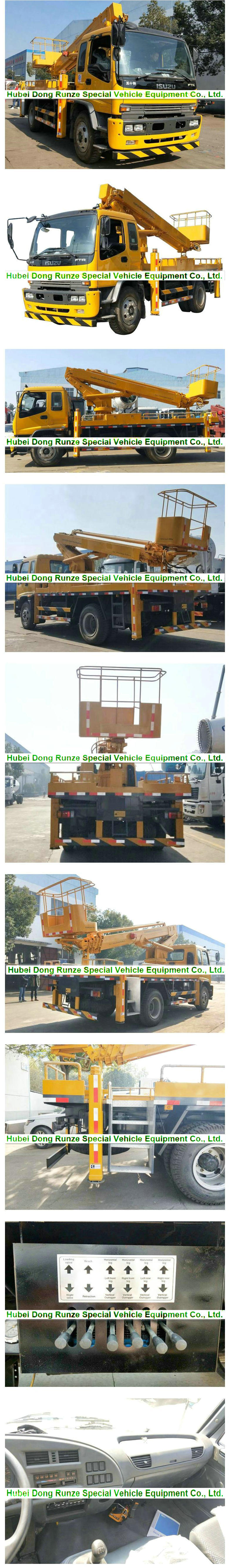 Isuzu Platform Truck 20m-22m 23mftr /Fvr (Telescopic Boom Aerial bucket truck, high altitude operation truck Street Lights maintenance)