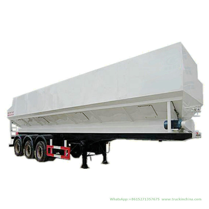 Tri-Axles Bulk Feed Tank Semi Trailer Customized with Electric Pump Hydraulic System Transport Livestock Chicken Duck Goose Feed