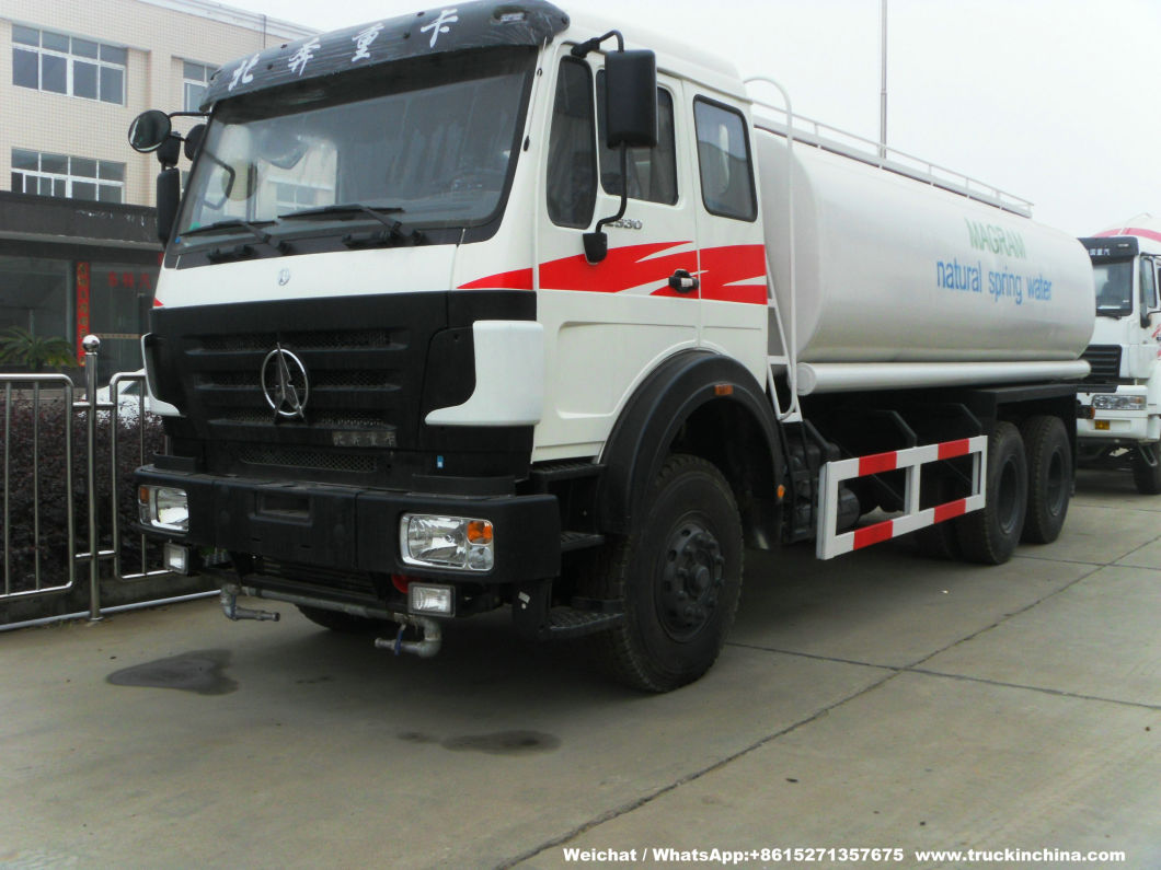 Beiben Truck Mounted Water Tank 20t-25t (Stainless Tank for Potable Water, Fresh Water, Produced Water, Spring Water with Water Bowser)