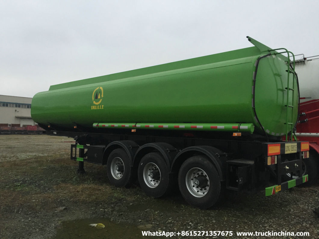 36000L Oi Fuel Tanker Trailer (Carbon Steel or Stainless Steel Tank 4 Compartments for Diesel, Oil, Gasoline, Wast, Water, Petrol Road Transport)